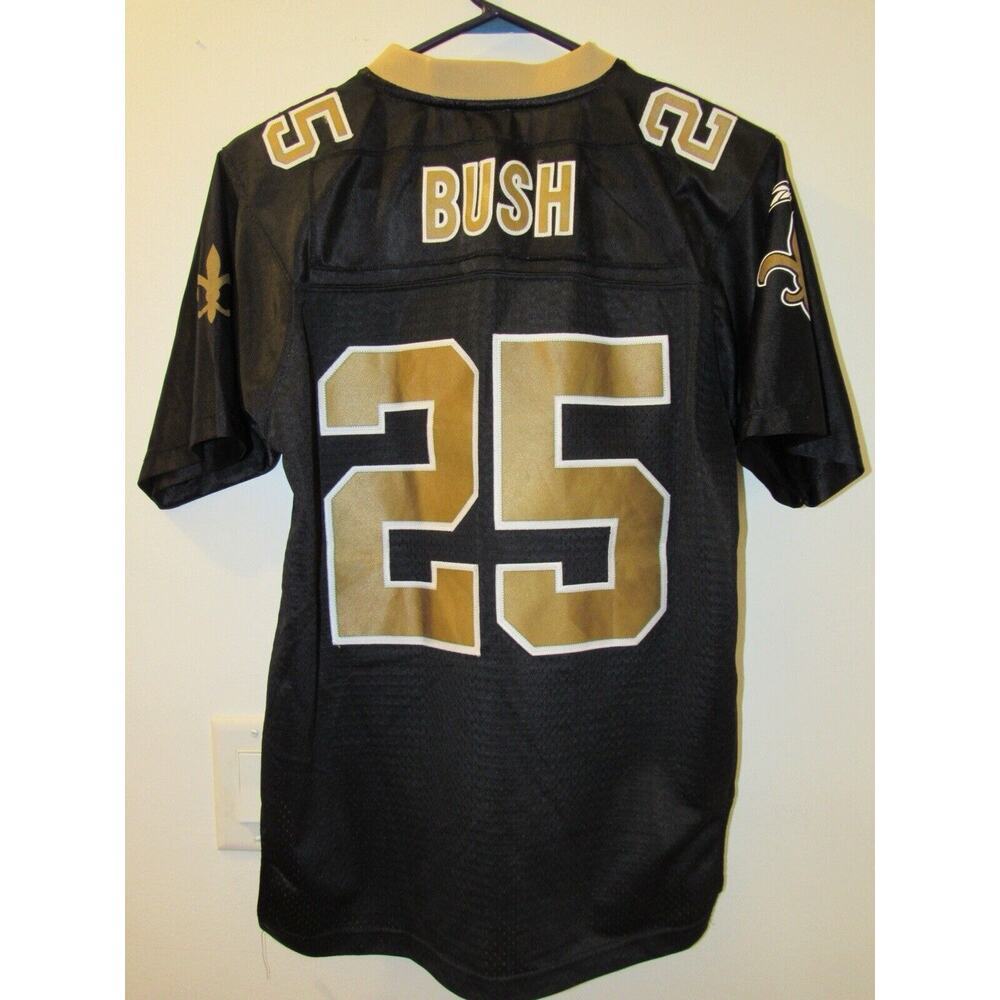 Official Reggie Bush New Orleans Saints #25 Reebok Football Jersey Youth Large‎